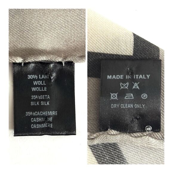 RANI ARABELLA Horse Racing Scarf Shawl Beige Taupe Cashmere Silk Wool ITALY 51” - Picture 13 of 15